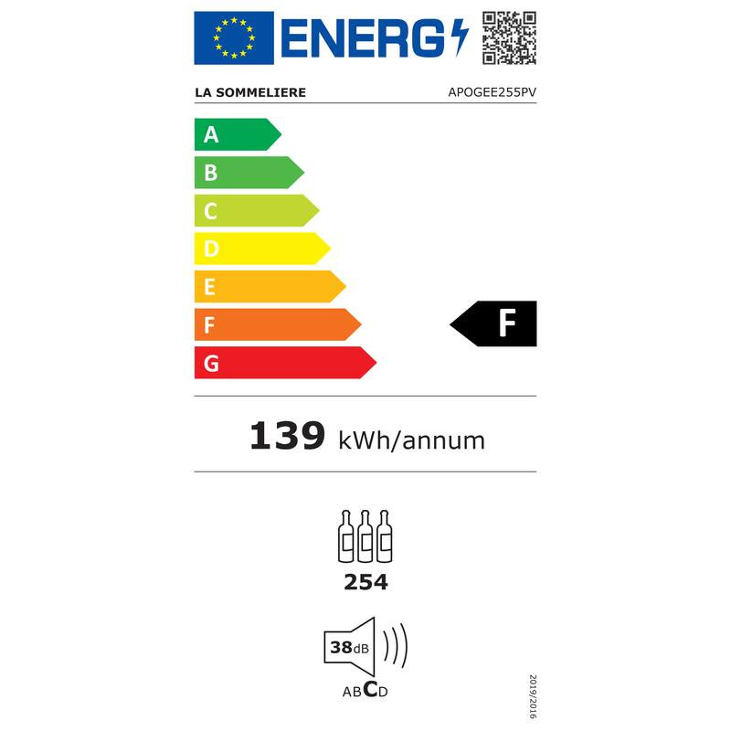 Åldrande Vinkällare APOGEE255PV La Sommelière - 254 Flaskor